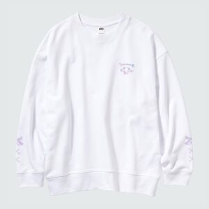 NWT Uniqlo Sanrio Characters Long-Sleeve Sweatshirt (Cinnamoroll)
